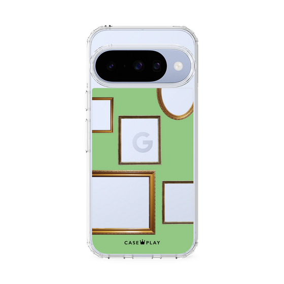 スリムプロテクションケース［ Photo Frames - Light Green ］