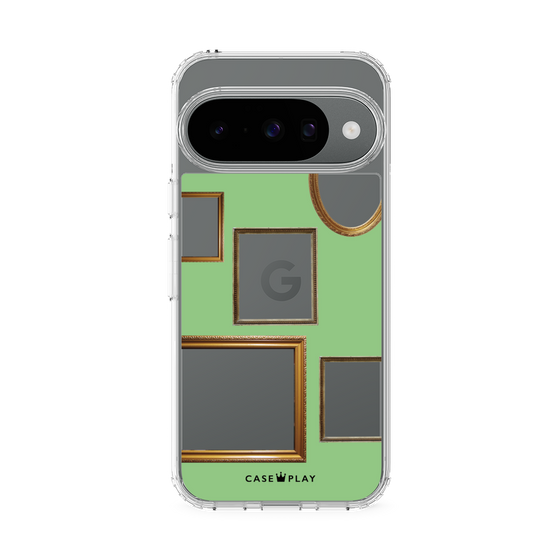 スリムプロテクションケース［ Photo Frames - Light Green ］