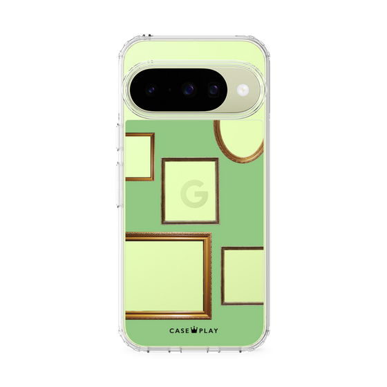 スリムプロテクションケース［ Photo Frames - Light Green ］