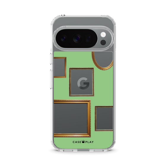 スリムプロテクションケース［ Photo Frames - Light Green ］