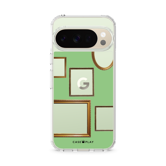 スリムプロテクションケース［ Photo Frames - Light Green ］