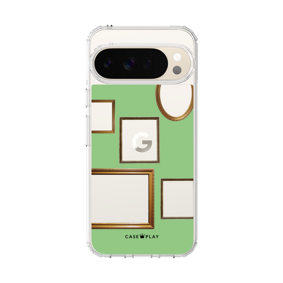 スリムプロテクションケース［ Photo Frames - Light Green ］