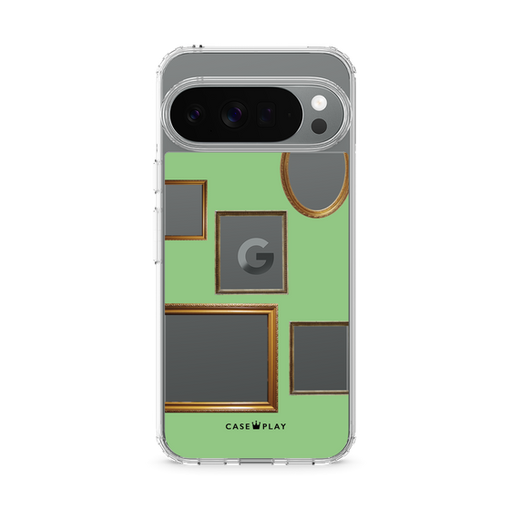 スリムプロテクションケース［ Photo Frames - Light Green ］