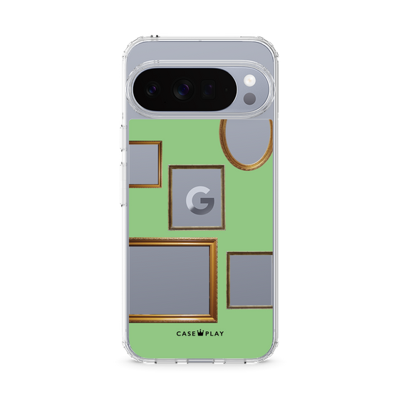 スリムプロテクションケース［ Photo Frames - Light Green ］