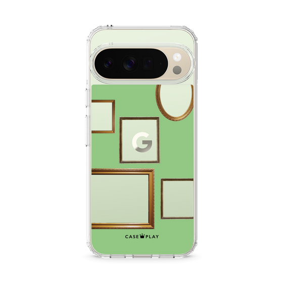 スリムプロテクションケース［ Photo Frames - Light Green ］