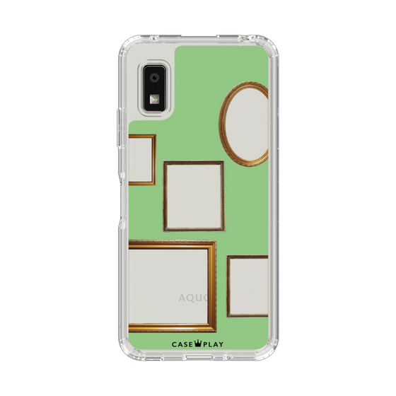 スリムプロテクションケース［ Photo Frames - Light Green ］