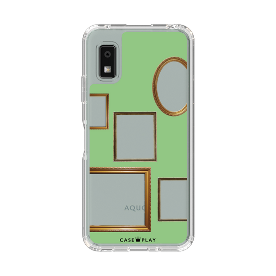 スリムプロテクションケース［ Photo Frames - Light Green ］