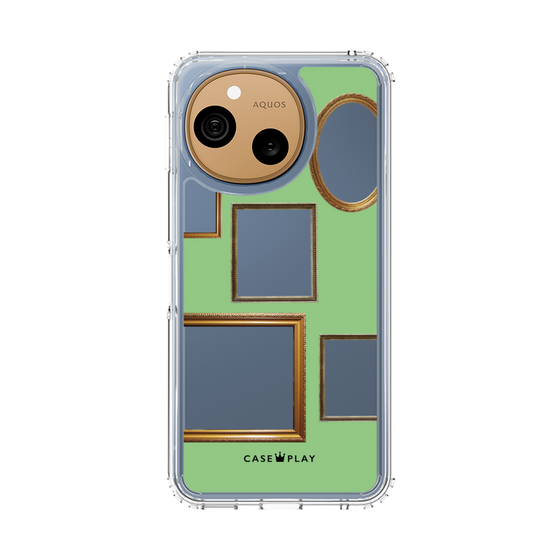 スリムプロテクションケース［ Photo Frames - Light Green ］