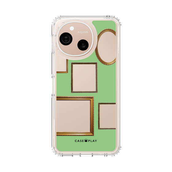 スリムプロテクションケース［ Photo Frames - Light Green ］