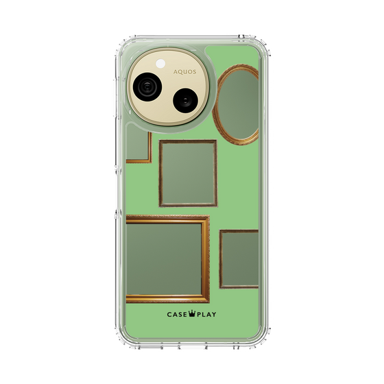 スリムプロテクションケース［ Photo Frames - Light Green ］