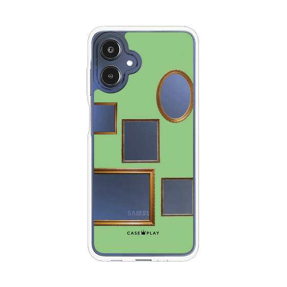 スリムプロテクションケース［ Photo Frames - Light Green ］