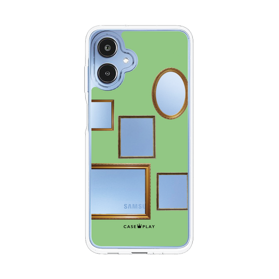 スリムプロテクションケース［ Photo Frames - Light Green ］