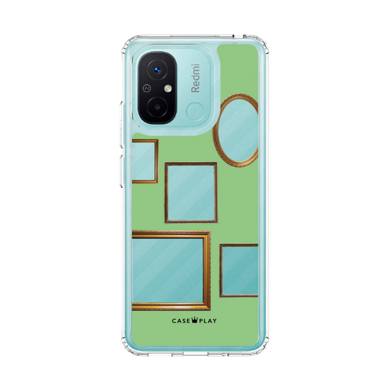 スリムプロテクションケース［ Photo Frames - Light Green ］