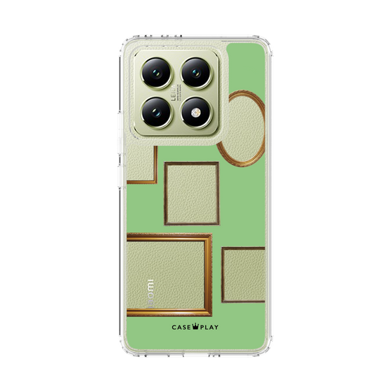 スリムプロテクションケース［ Photo Frames - Light Green ］