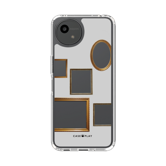 スリムプロテクションケース［ Photo Frames - Light Gray ］