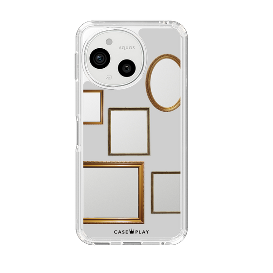 スリムプロテクションケース［ Photo Frames - Light Gray ］