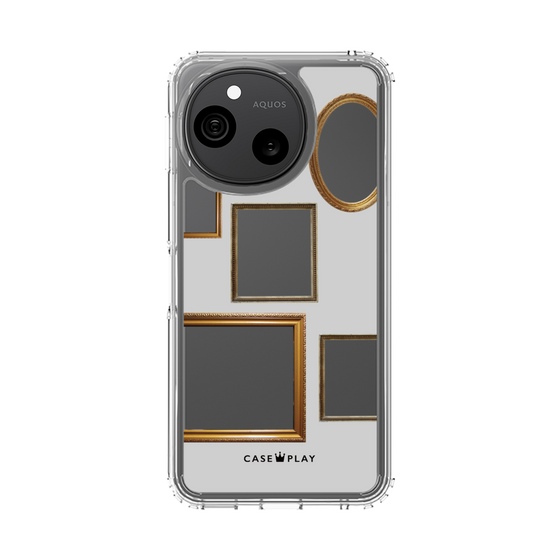 スリムプロテクションケース［ Photo Frames - Light Gray ］