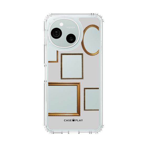 スリムプロテクションケース［ Photo Frames - Light Gray ］