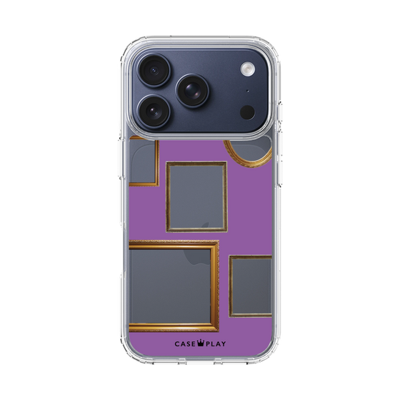スリムプロテクションケース［ Photo Frames - Purple ］