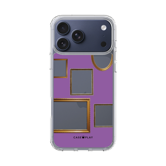 スリムプロテクションケース［ Photo Frames - Purple ］