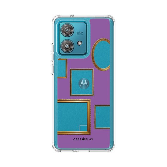 スリムプロテクションケース［ Photo Frames - Purple ］