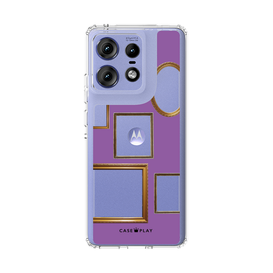 スリムプロテクションケース［ Photo Frames - Purple ］