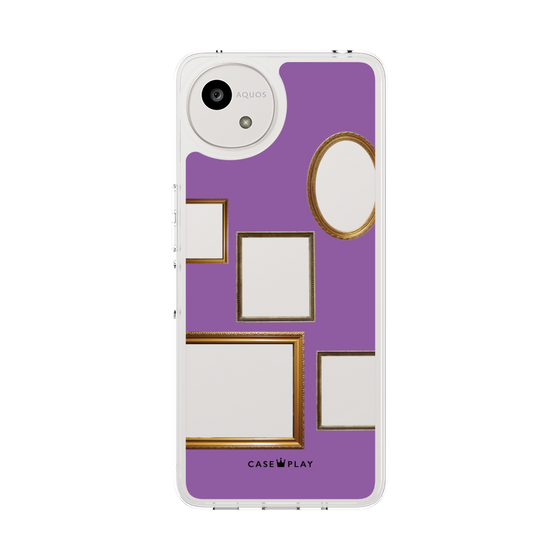 スリムプロテクションケース［ Photo Frames - Purple ］