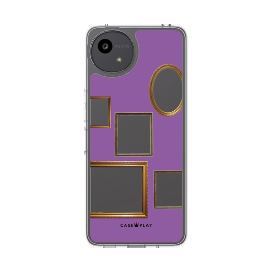 スリムプロテクションケース［ Photo Frames - Purple ］
