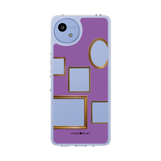 スリムプロテクションケース［ Photo Frames - Purple ］