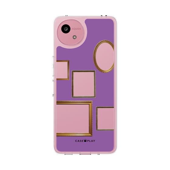 スリムプロテクションケース［ Photo Frames - Purple ］