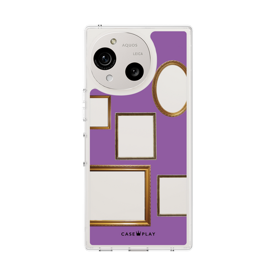 スリムプロテクションケース［ Photo Frames - Purple ］