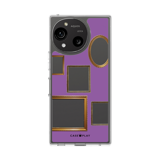 スリムプロテクションケース［ Photo Frames - Purple ］