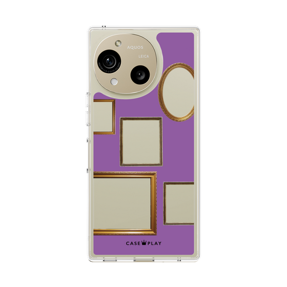 スリムプロテクションケース［ Photo Frames - Purple ］