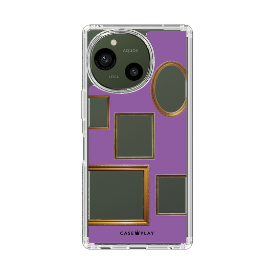 スリムプロテクションケース［ Photo Frames - Purple ］