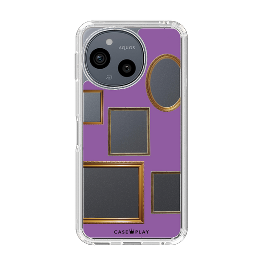 スリムプロテクションケース［ Photo Frames - Purple ］