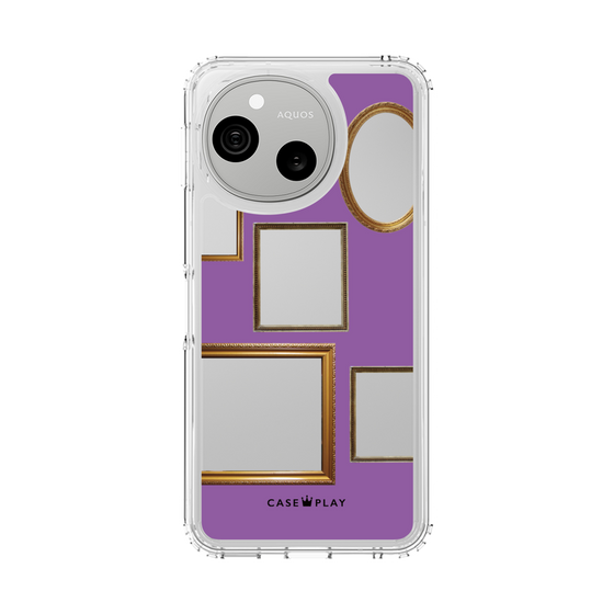 スリムプロテクションケース［ Photo Frames - Purple ］