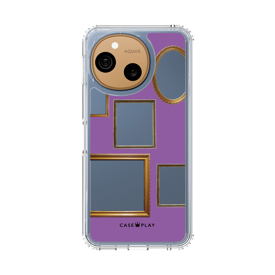 スリムプロテクションケース［ Photo Frames - Purple ］