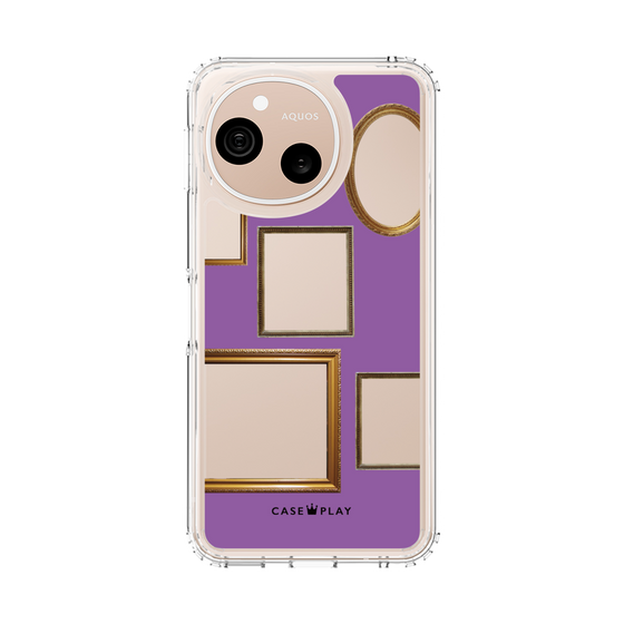 スリムプロテクションケース［ Photo Frames - Purple ］