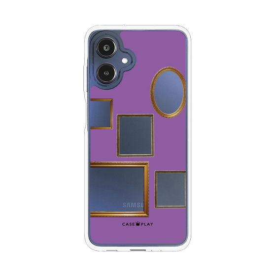 スリムプロテクションケース［ Photo Frames - Purple ］