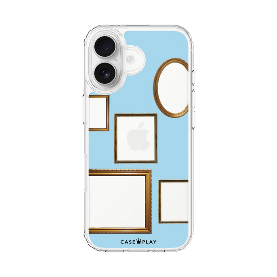 スリムプロテクションケース［ Photo Frames - Light Blue ］