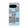 スリムプロテクションケース［ Photo Frames - Light Blue ］