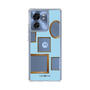 スリムプロテクションケース［ Photo Frames - Light Blue ］