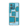 スリムプロテクションケース［ Photo Frames - Light Blue ］