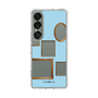 スリムプロテクションケース［ Photo Frames - Light Blue ］