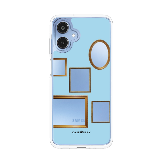 スリムプロテクションケース［ Photo Frames - Light Blue ］