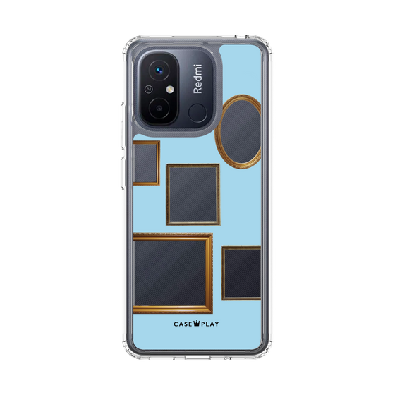 スリムプロテクションケース［ Photo Frames - Light Blue ］