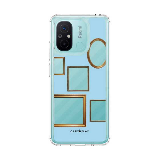 スリムプロテクションケース［ Photo Frames - Light Blue ］