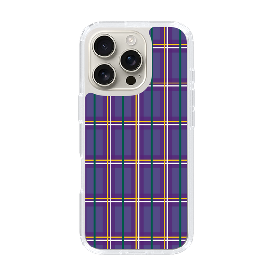 スリムプロテクションケース［ Tartan Check - Purple ］