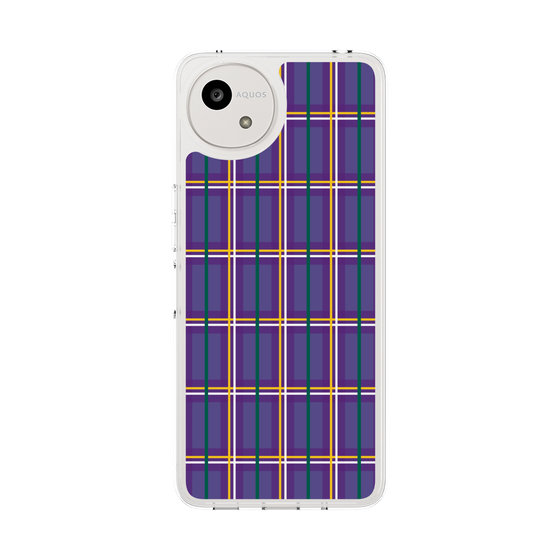 スリムプロテクションケース［ Tartan Check - Purple ］