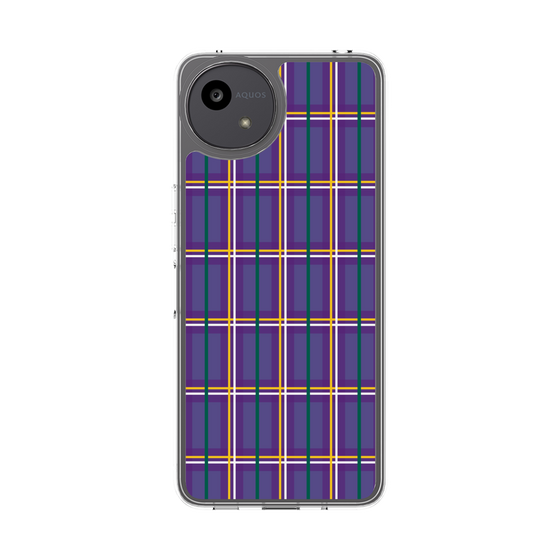 スリムプロテクションケース［ Tartan Check - Purple ］